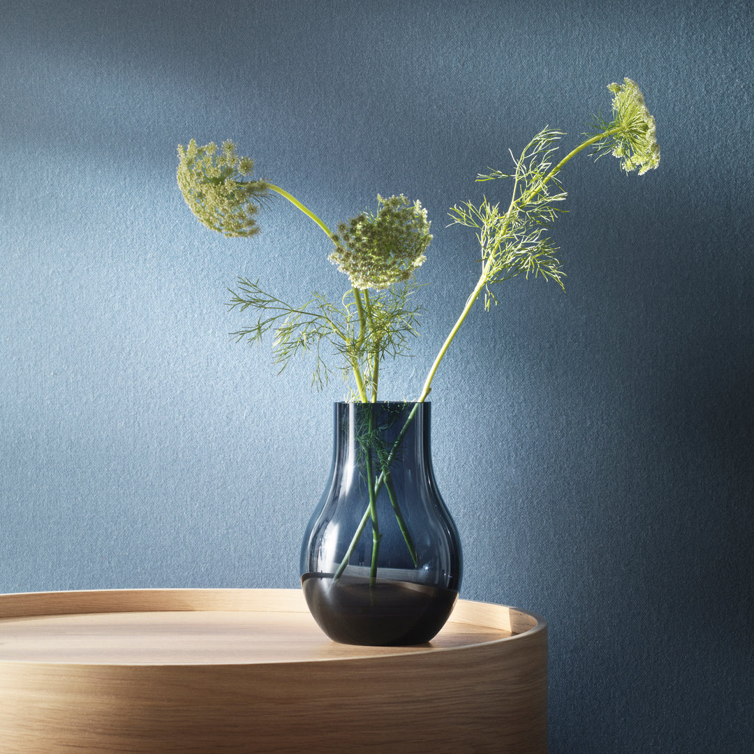 Cafu Vase, Blue Glass