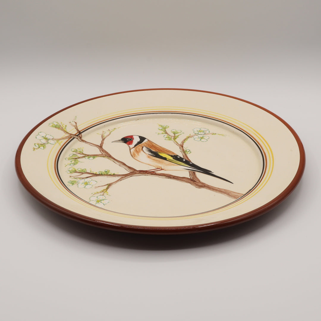 Ceramic Plate, Songbird Decoration