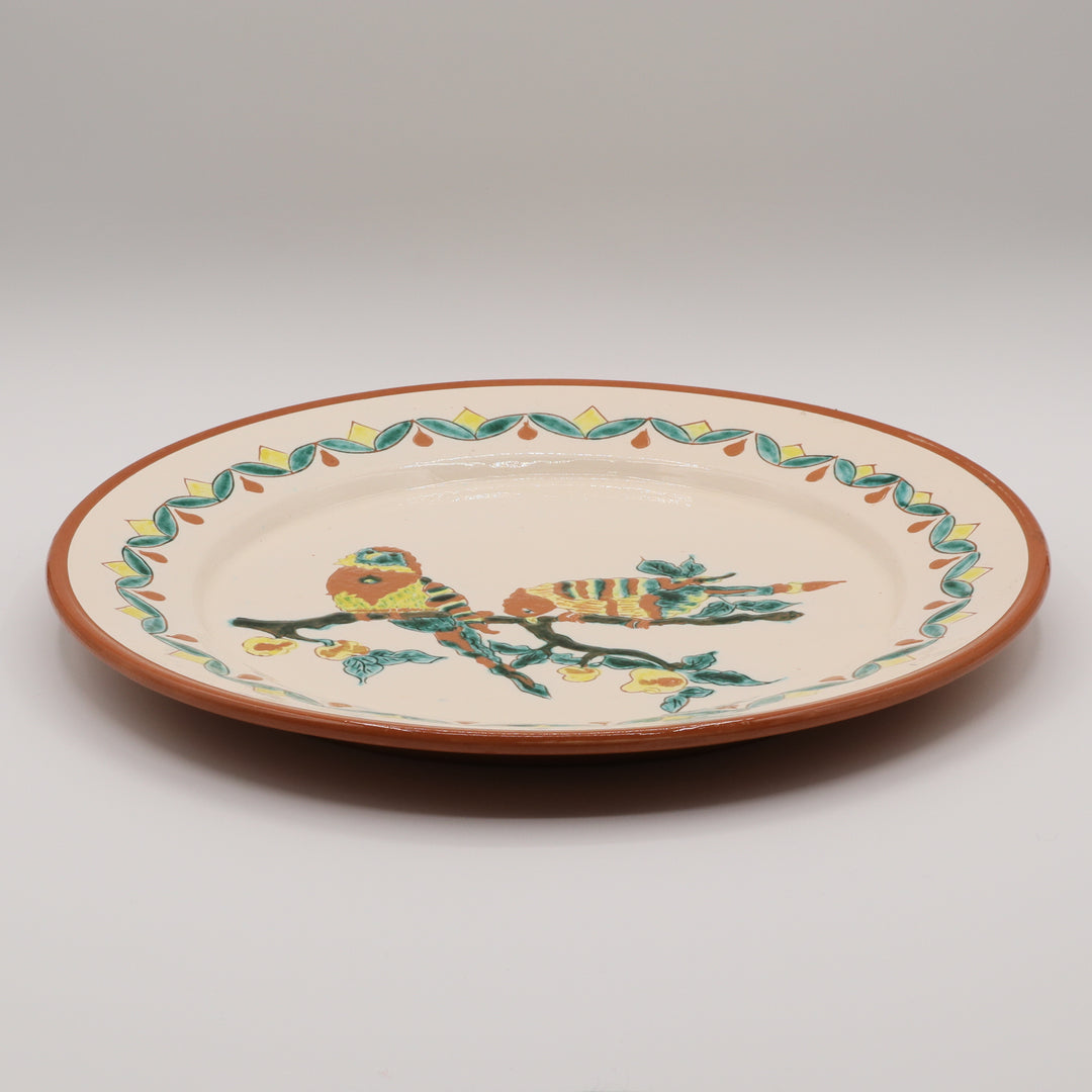 Ceramic Plate, Songbirds Decoration