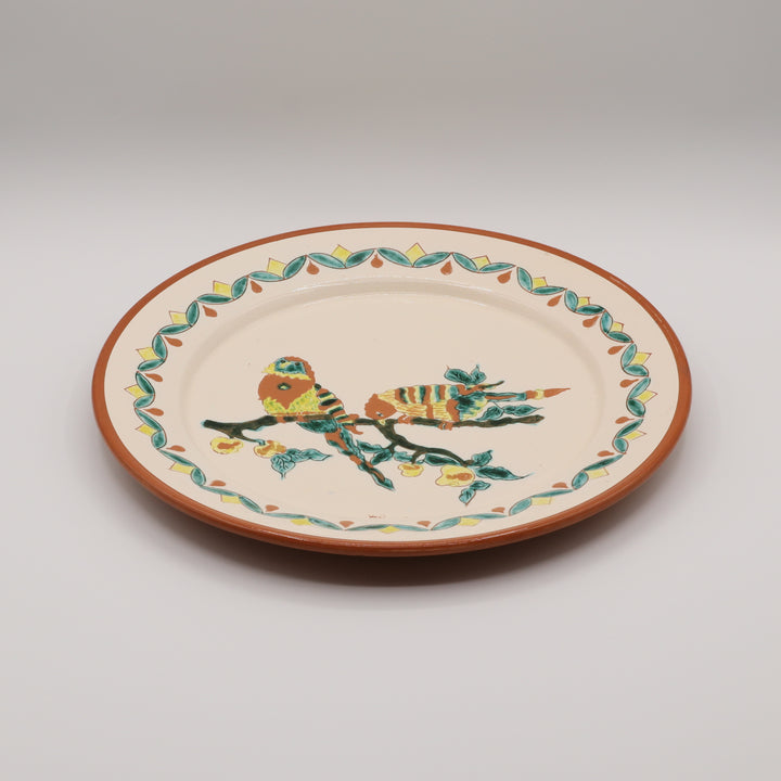Ceramic Plate, Songbirds Decoration