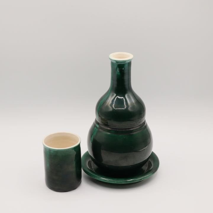 Ceramic Water Bottle & Cup