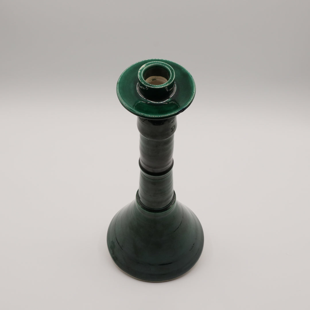 Ceramic Candle Stick, Green