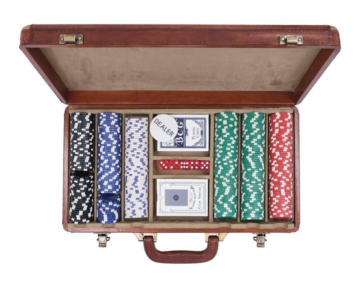 Poker Set in Leather Case